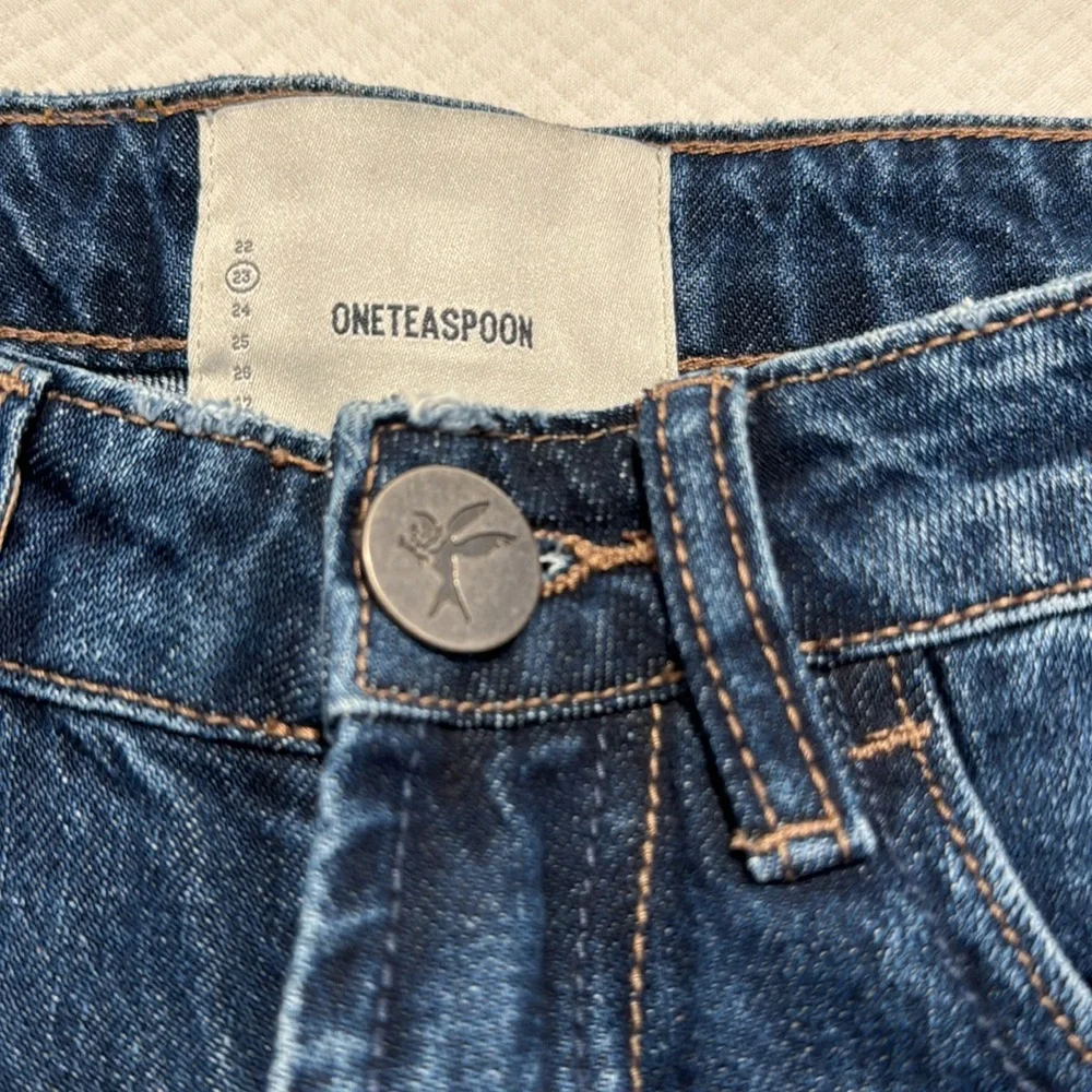 ONE TEASPOON BANDIT High Waist Blue Moon Size 23 Shorts!!!